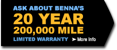 Benna Ford 20 Year/200,000 Mile Limited Warranty