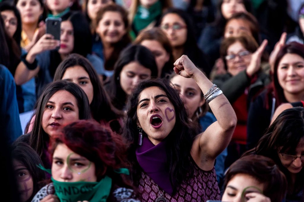 Women at a Protest
