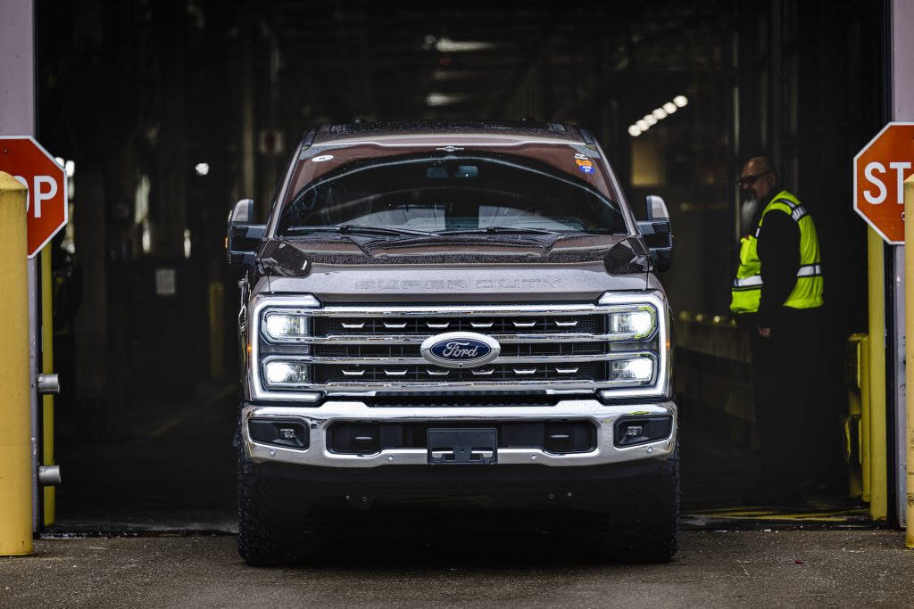 Ford Super Duty rolls off the line at the Kentucky Plant