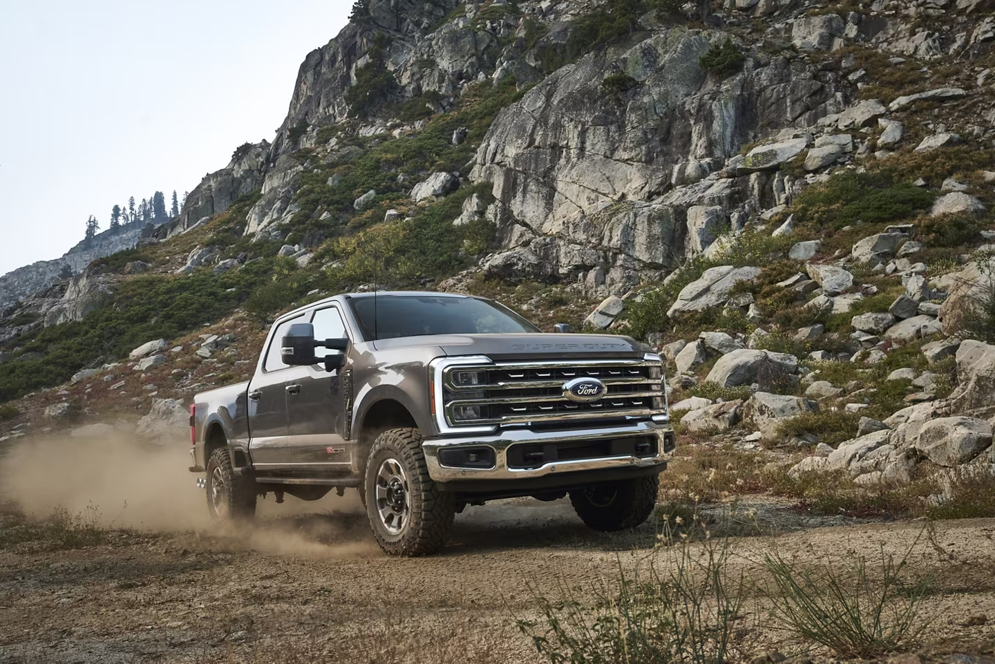 The Powerful New Ford Super Duty Truck climbs steep, rocky terrain with ease