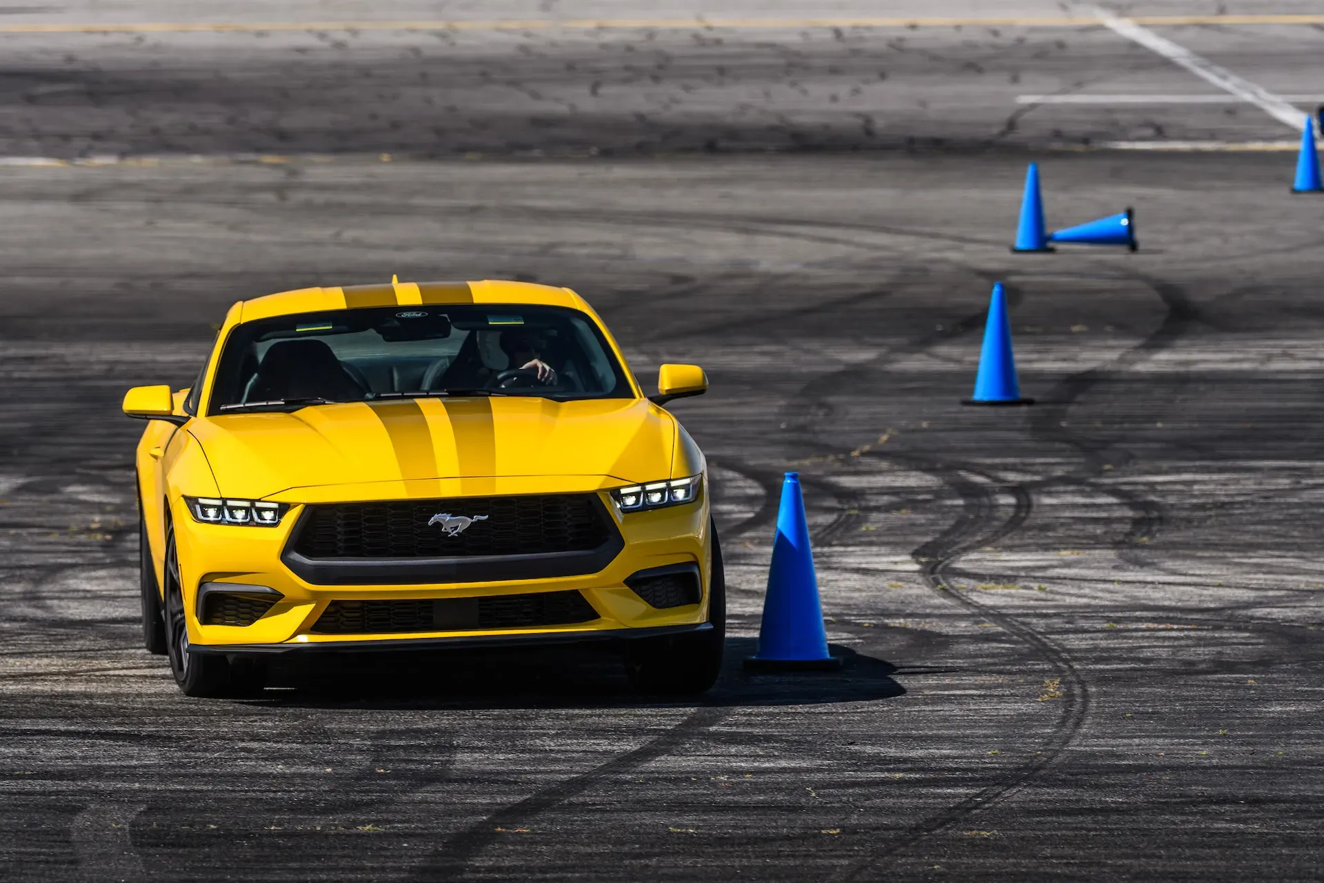 The New 2024 Ford Mustang, testing the performance.