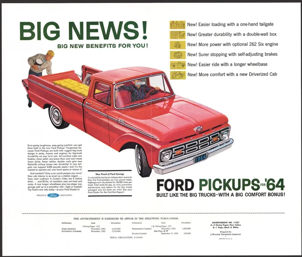 1964 Ford Pickup Truck Advertisement