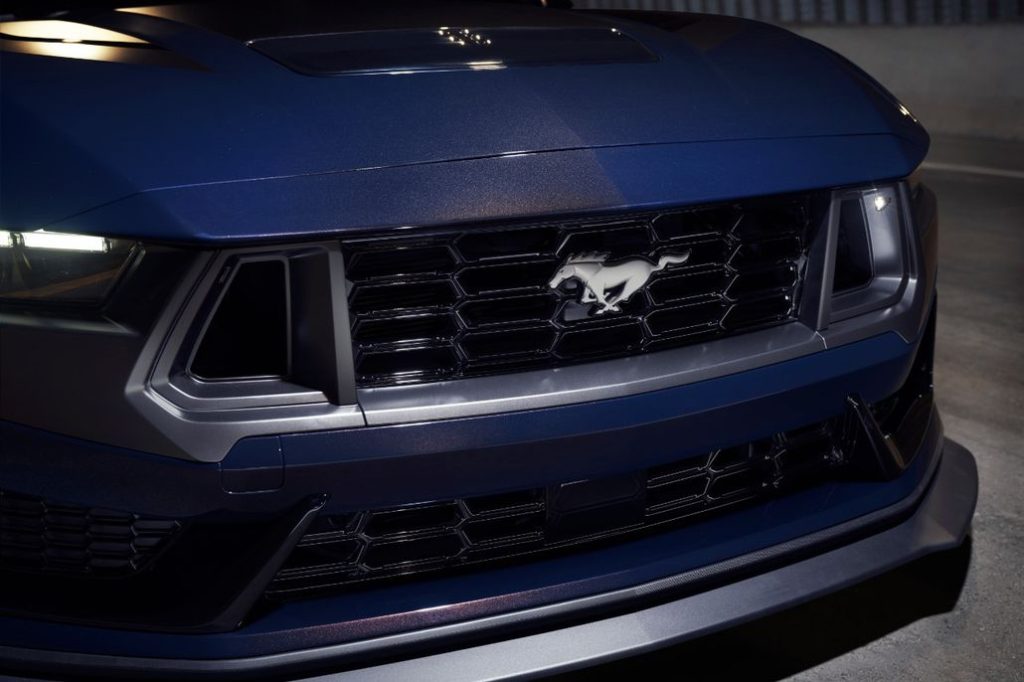 Ford Mustang Dark Horse Front Grill Close-Up