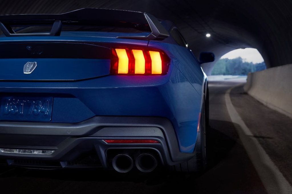 Ford Mustang Dark Horse Rear Tail Light Close-Up