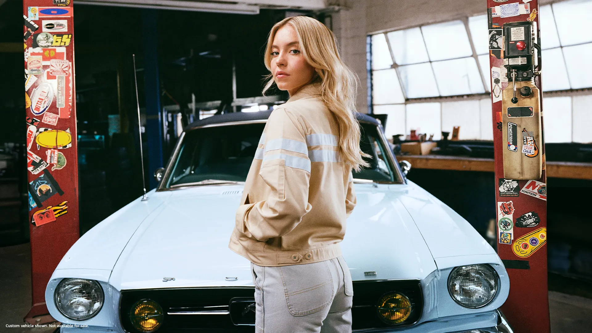 Sydney Sweeney and Ford Mustang