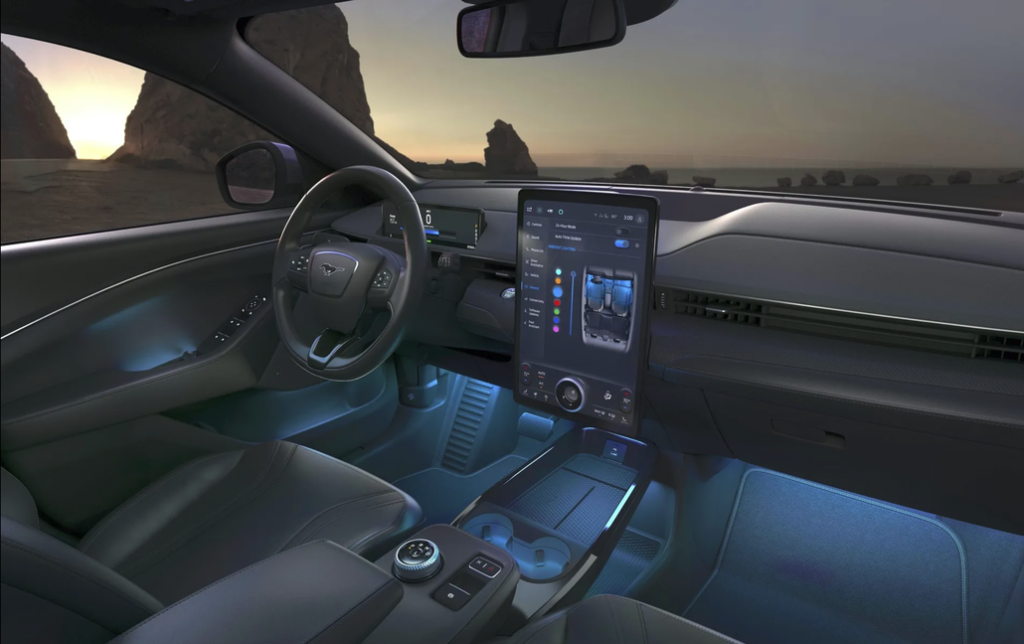 Ford Mustang Mach-E Front Interior Dashboard Passenger Side Perspective