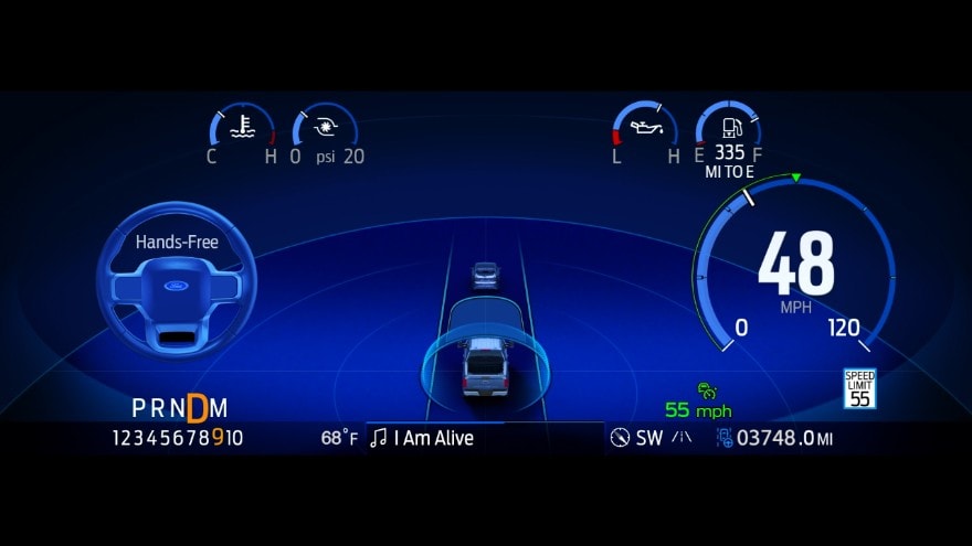 Ford BlueCruise Interface
