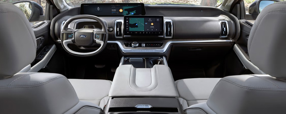 Extensive interior of a New 2026 Ford Expedition