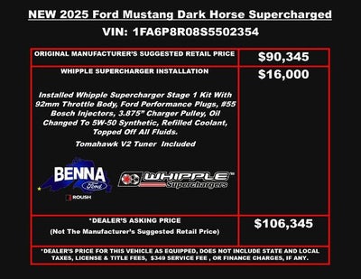 2025 Ford Mustang Dark Horse