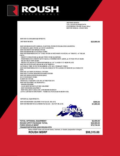 2025 Ford F-150 ROUSH RT6