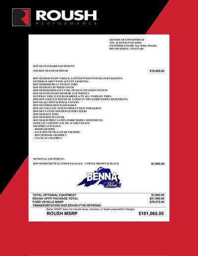 2025 Ford F-150 ROUSH OFF-ROAD