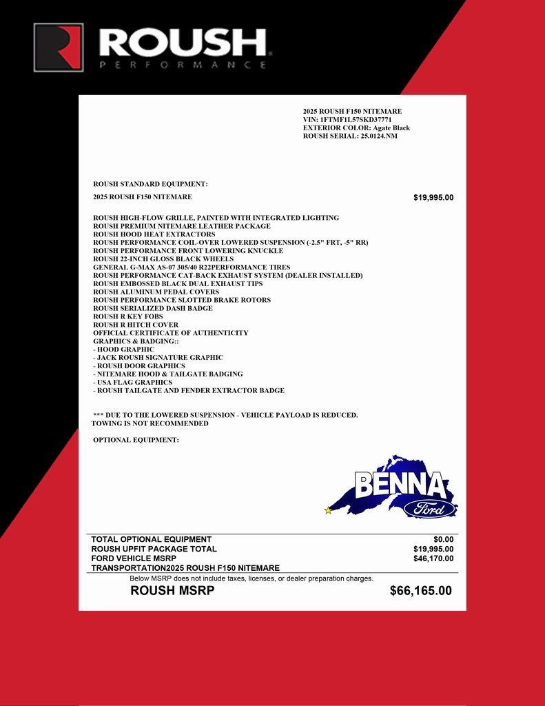 2025 Ford F-150 ROUSH Nitemare