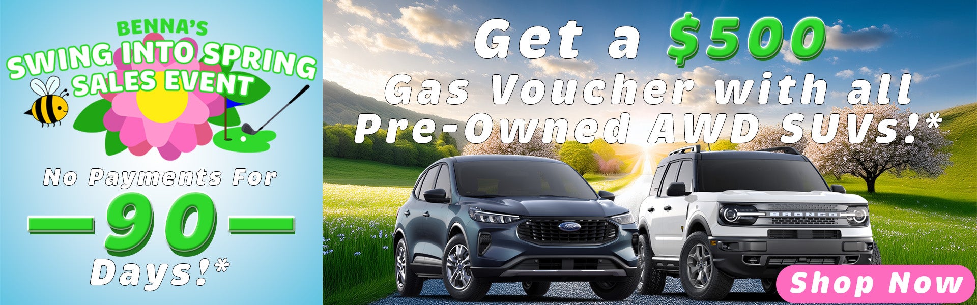 Swing Into Spring Sales Event