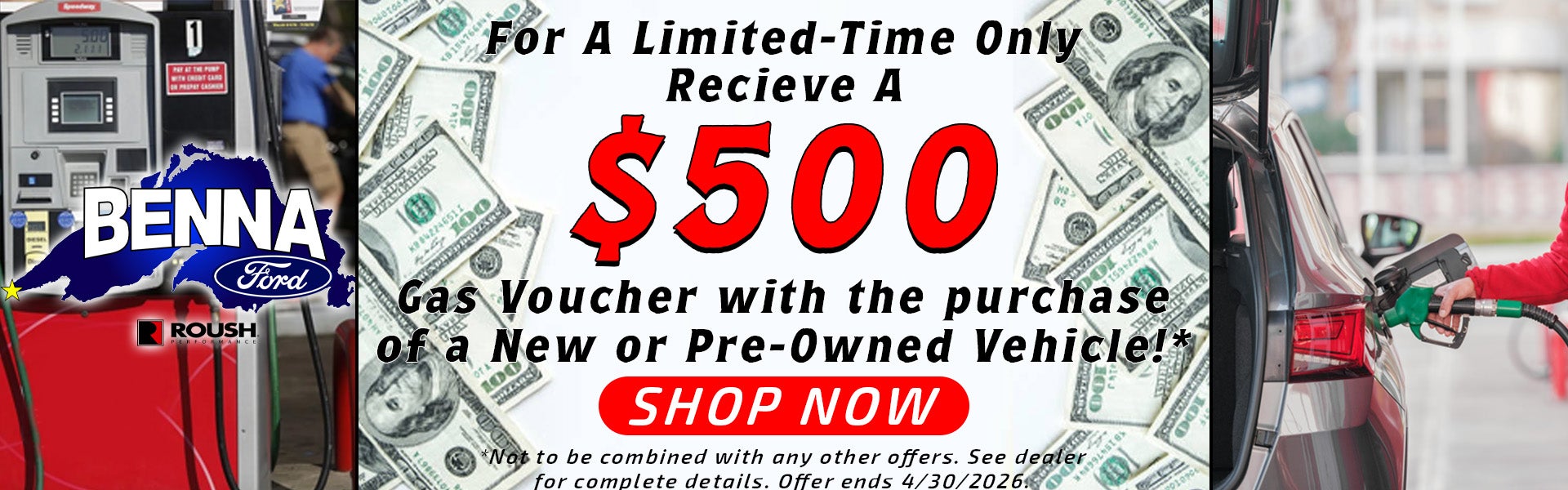 Gas Voucher Promotion at Benna Ford