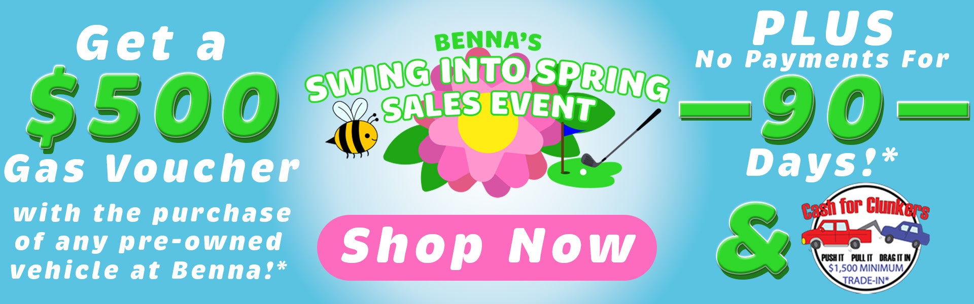 Swing Into Spring Sales Event