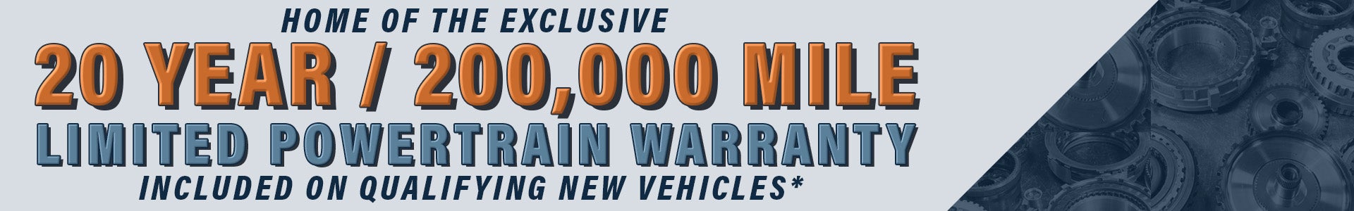 20 Year Warranty
