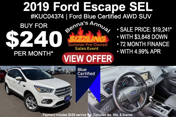 2019 Ford Escape SEL