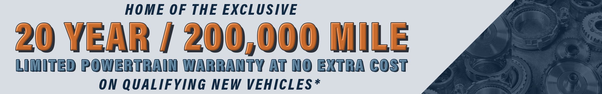 20 Year Warranty