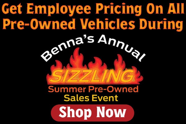 Benna's Sizzling Summer Pre-Owned Sales Event in Superior WI