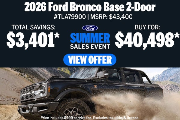 2026 Ford Bronco Base 2 Door
