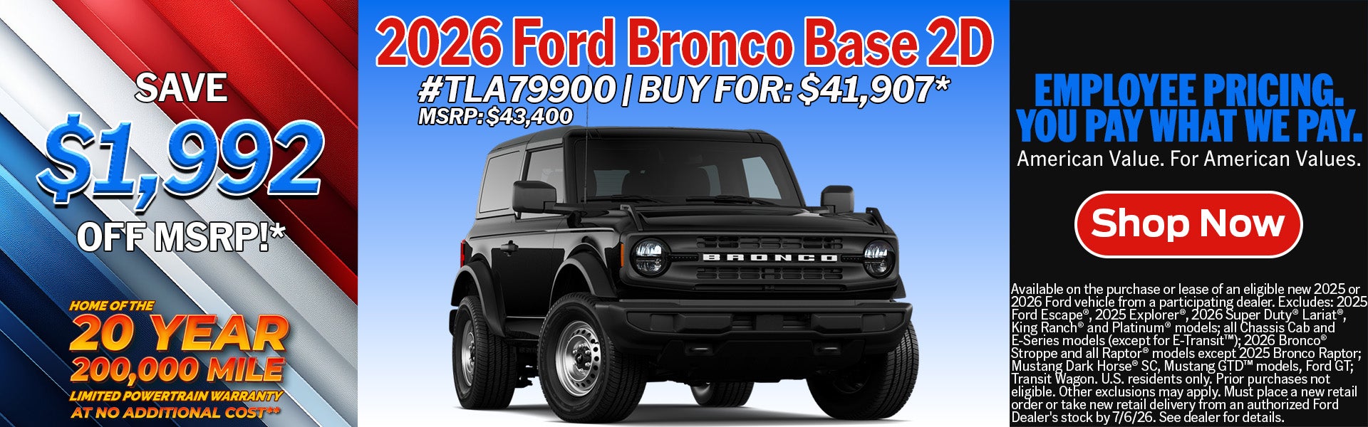 2026 Ford Bronco 2-Door