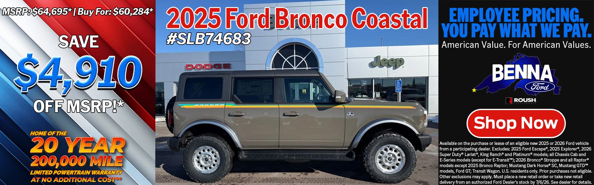 2025 Ford Bronco Outer Banks Coastal Package
