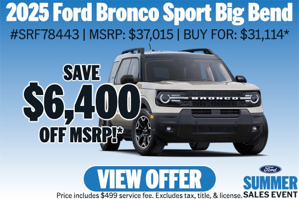 2025 Ford Bronco Sport Big Bend