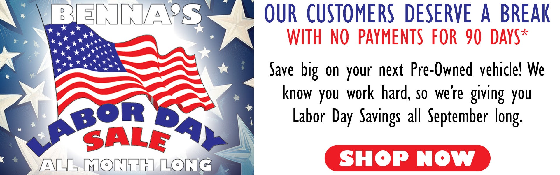 Labor Day Sales Event at Benna Ford in Superior, WI