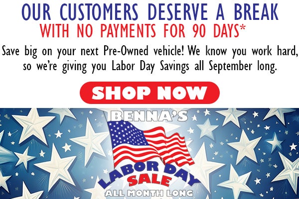 Labor Day Sales Event at Benna Ford in Superior, WI