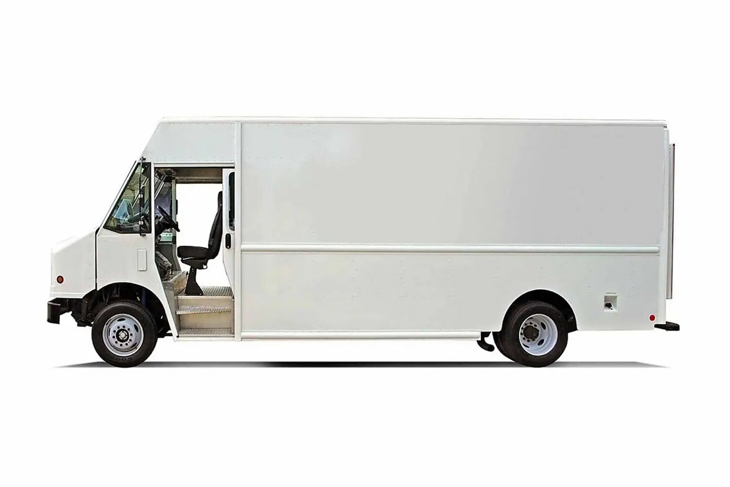 2025 Ford E-Series Stripped Chassis with Box Truck Upfit Side View