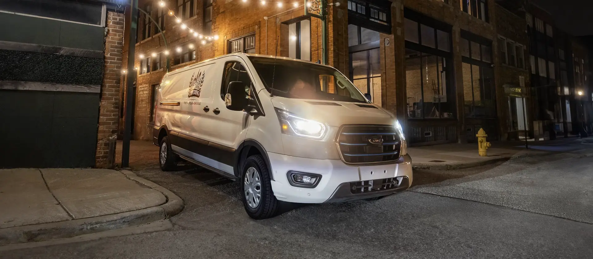 2025 Ford E-Transit On the Road with Driver Assistance Features