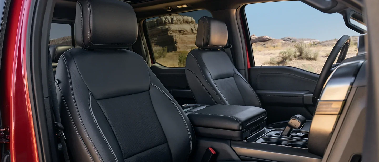 Interior Seat Detail in the 2025 Ford F-150