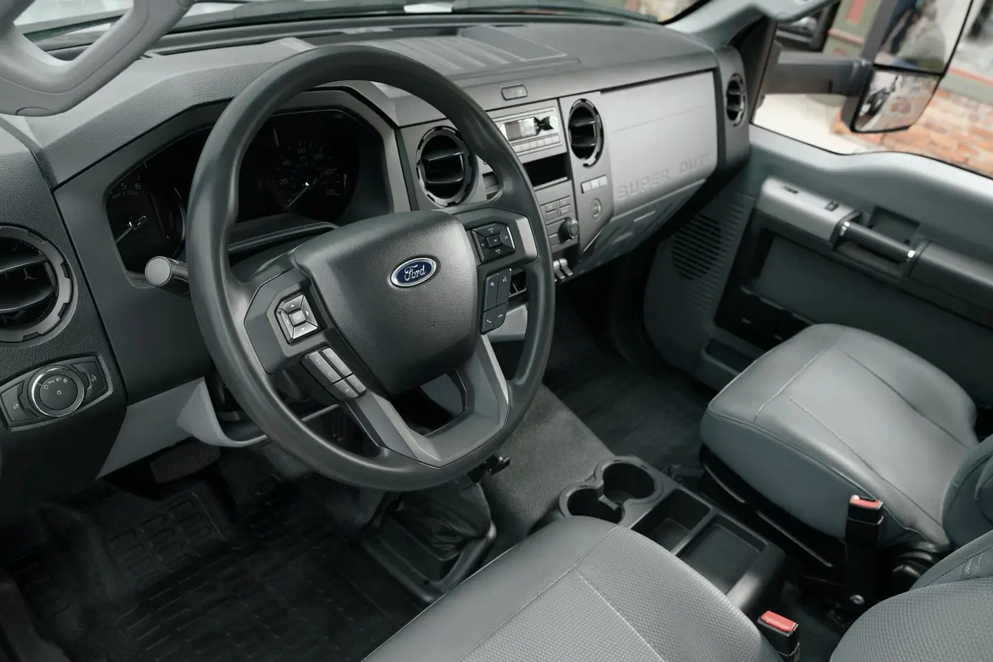 Interior of the 2025 Ford F-650 and F-750 Work Truck