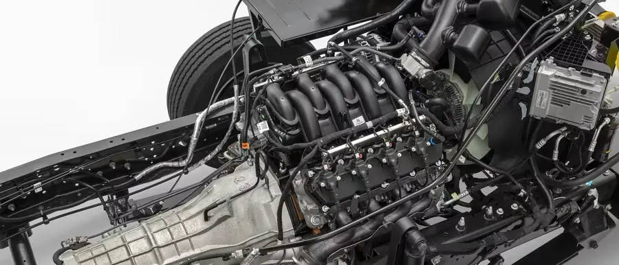 2025 Ford F-Series Stripped Chassis Close Up