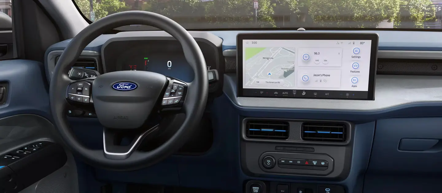 Infotainment on the Front Dash of the 2025 Ford Maverick