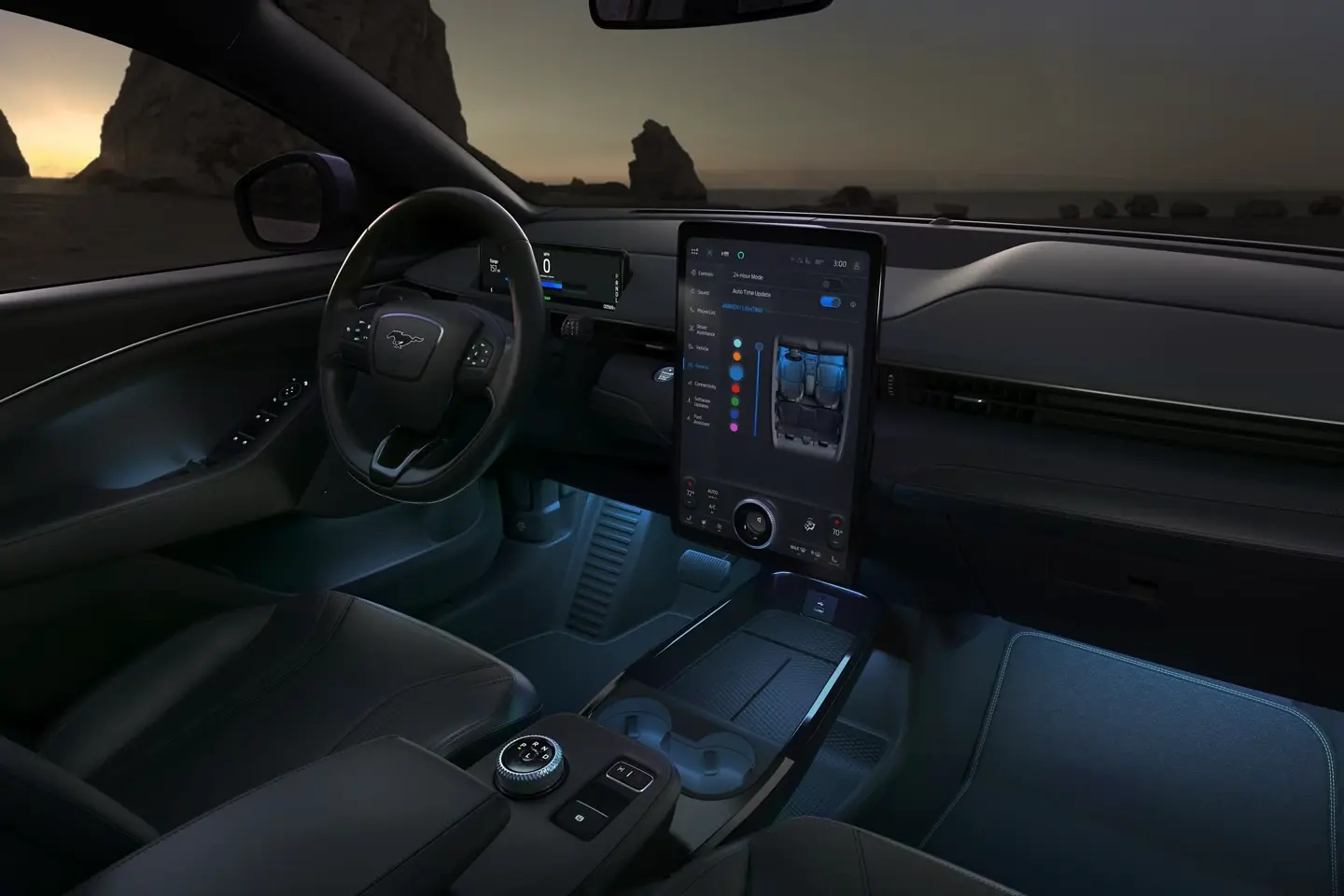 2025 Ford Mustang Mach-E Advanced Technology in the Front Dash, Infotainment, Touchscreen