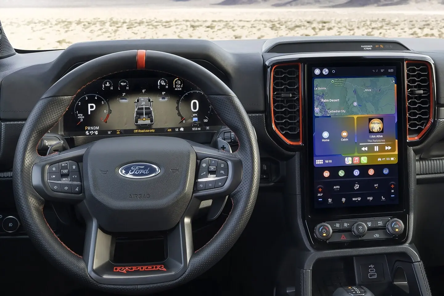 Interior Dash Technology in the 2025 Ford Ranger Raptor