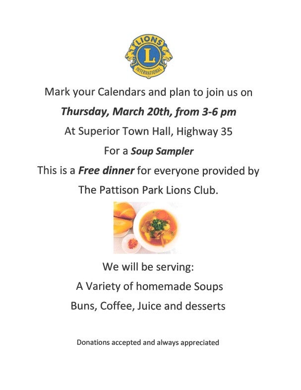 Benna Ford Lions Soup Sampler March 2025