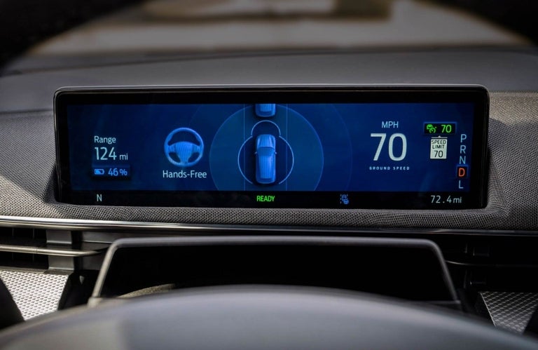 2023 Mustang Mach-E screen with charging information