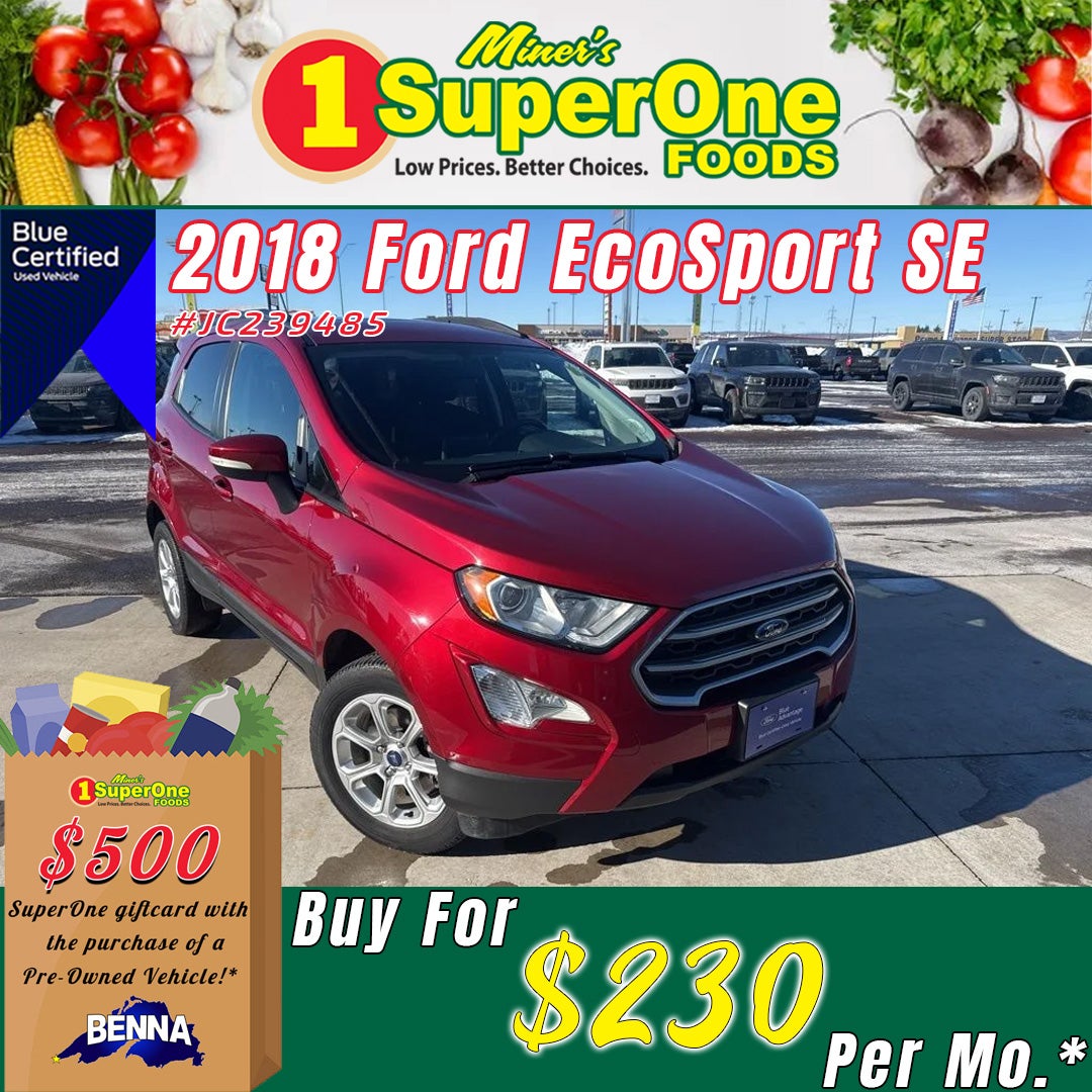 2018 Ford EcoSport SE 4WD